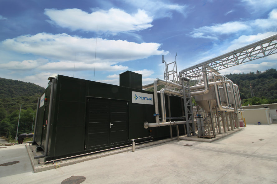 Hero Image Pentair biogas upgrading system based in Italy