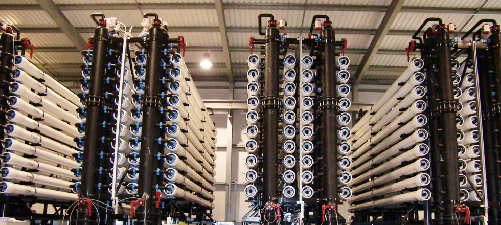 Hero Image Pentair Codeline pressure vessels at plant