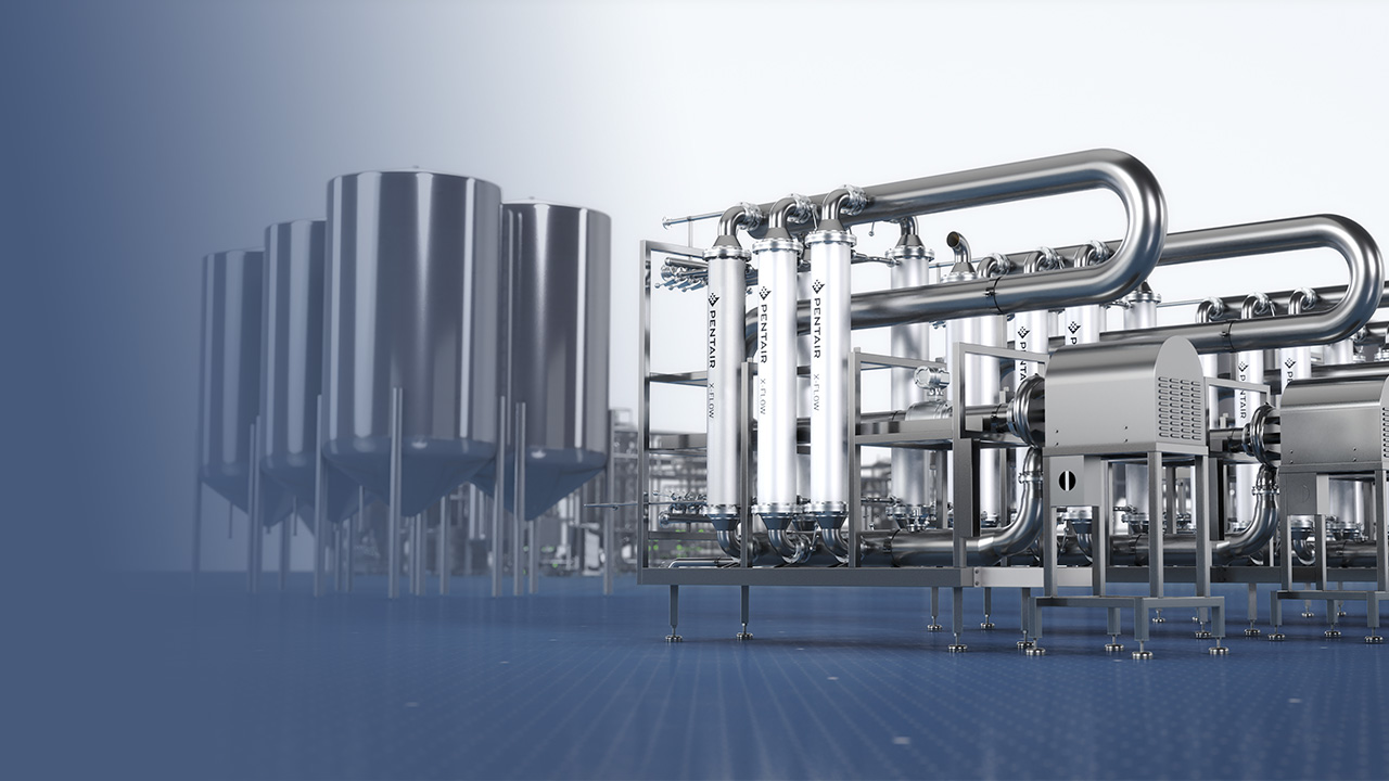 Hero Image Pentair beer membrane filtration system