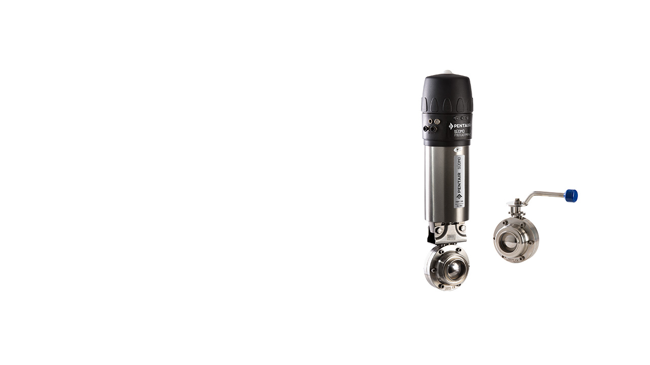 Hero Image Our comprehensive valve line features both manual and pneumatic drives and a variety of options that allow monitoring and control through a PLC control system.