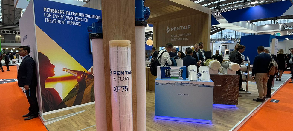 Hero Image Pentair booth at Aquatech